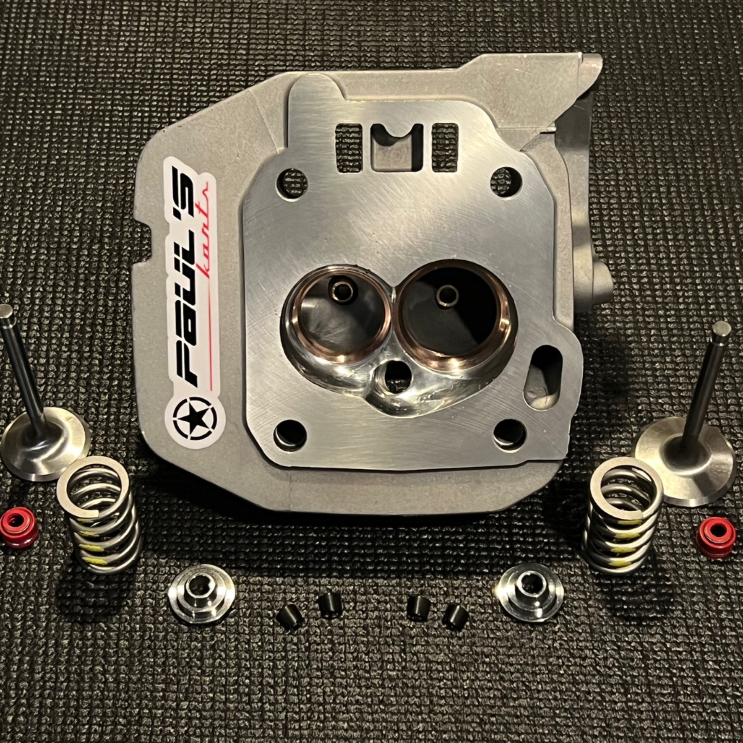 Gx390 head big valve welded chamber | PAULS KARTS RACING 🇺🇸
